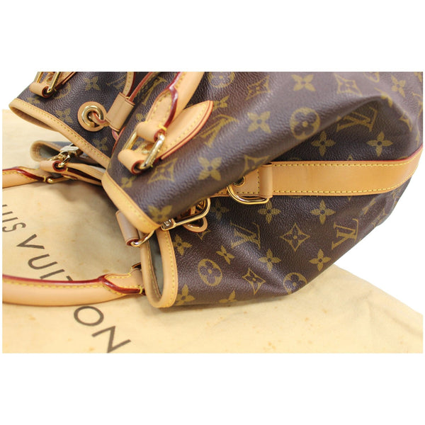 LOUIS VUITTON Neo Monogram Canvas Shoulder Bag Brown