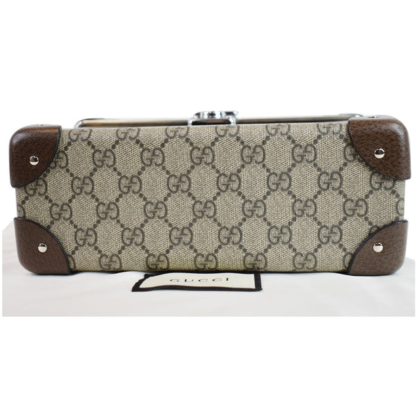 Gucci Globe-Trotter GG Beauty Case Bamboo Bag Beige bottom
