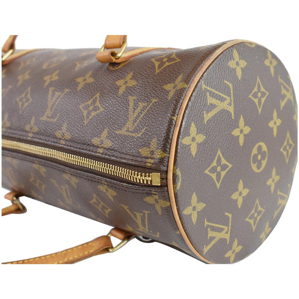 LOUIS VUITTON Papillon 30 Monogram Canvas Satchel Bag Brown