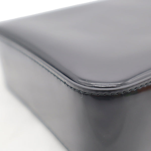 Prada Small Brushed Leather Tote Shoulder Bag Black - DDH