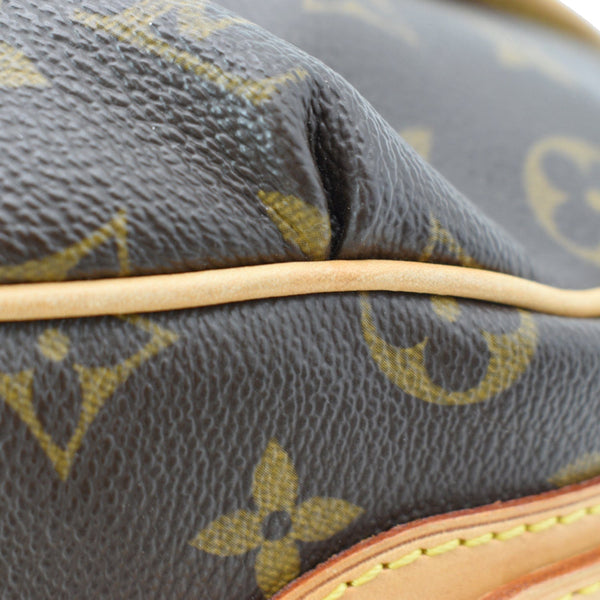 LOUIS VUITTON Tulum GM Monogram Canvas Shoulder Bag Brown