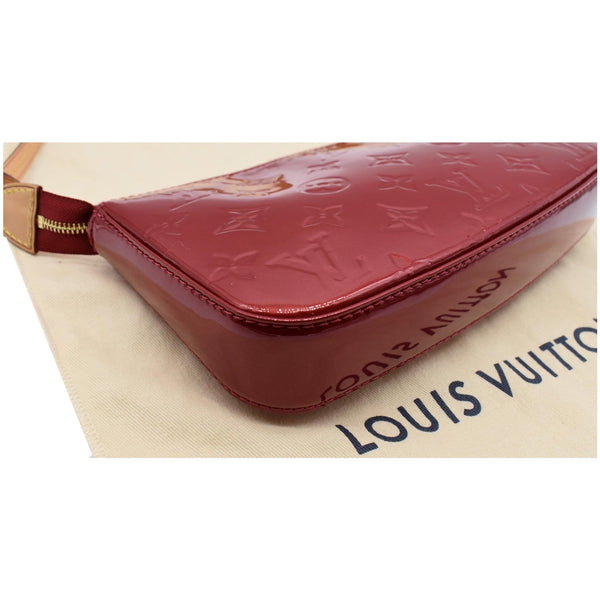 LOUIS VUITTON Pochette Accessoires NM Monogram Vernis Pouch Bag Red