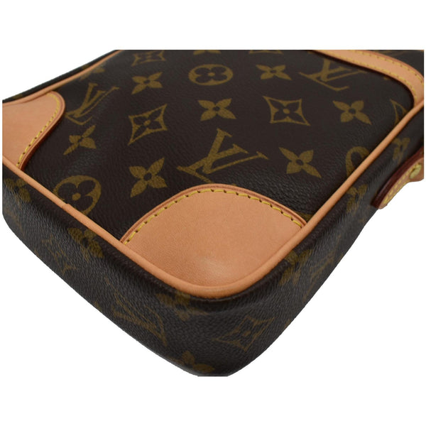 LOUIS VUITTON Danube PM Monogram Canvas Crossbody Bag Brown