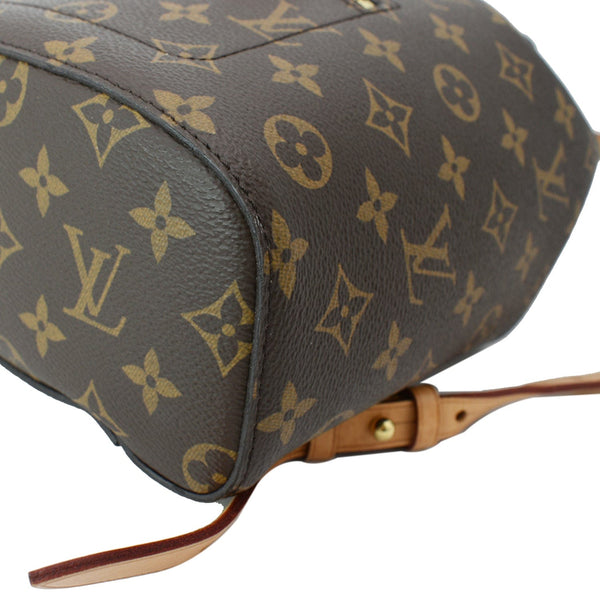 LOUIS VUITTON Montsouris NM Monogram Canvas Backpack Bag Brown