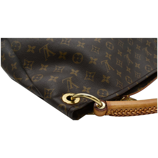 LOUIS VUITTON Artsy MM Monogram Canvas Hobo Bag Brown