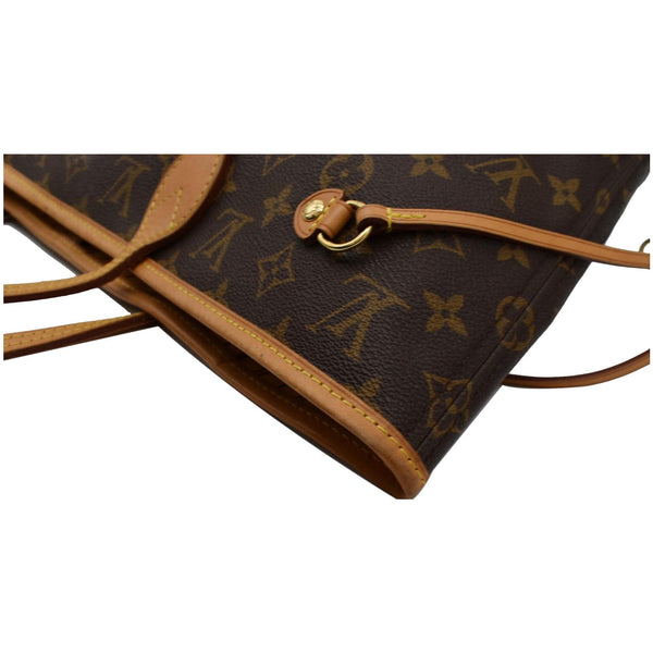 LOUIS VUITTON Neverfull MM Monogram Canvas Shoulder Bag Brown