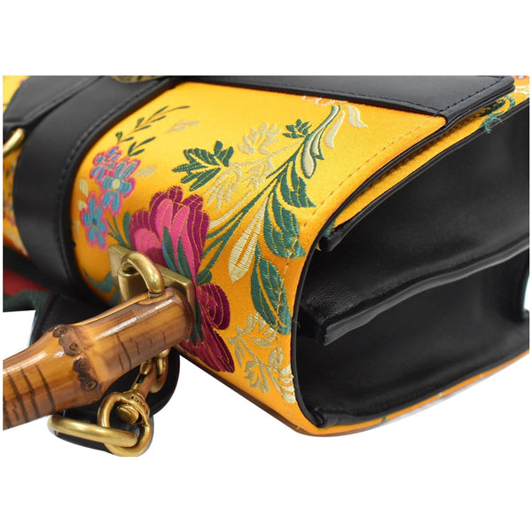 Gucci Dionysus Medium Top Handle Floral Jacquard Bag Black