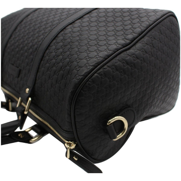 GUCCI Microguccissima Leather Boston Bag Black 449646