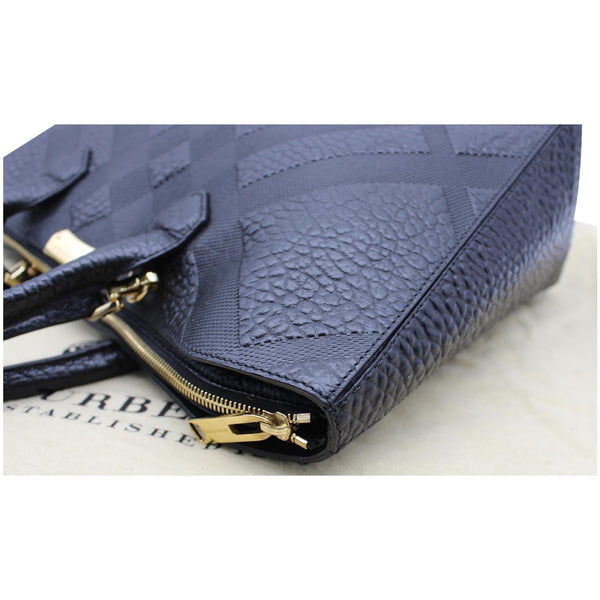 BURBERRY Dewsbury Medium Grain Check Embossed Tote Bag Black