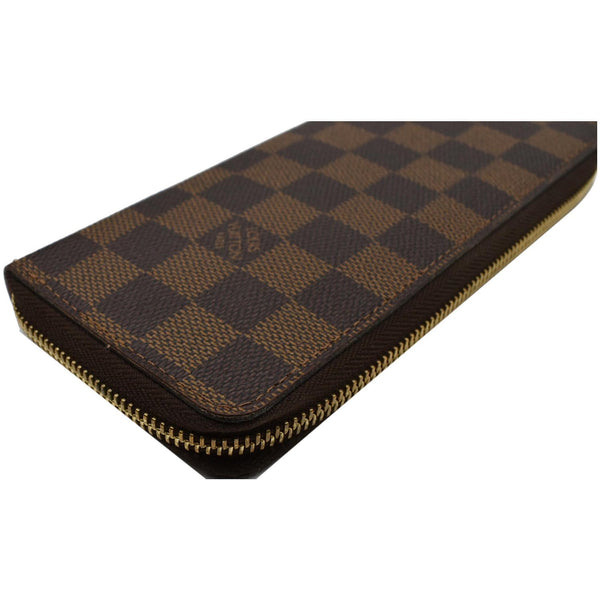 LOUIS VUITTON Clemence Damier Ebene Wallet Brown