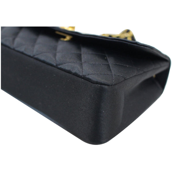 CHANEL Classic Timeless Small Satin Shoulder Bag Black