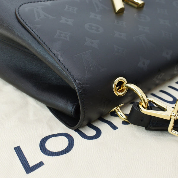 LOUIS VUITTON Very One Handle Calfskin Monogram Shoulder Bag Black