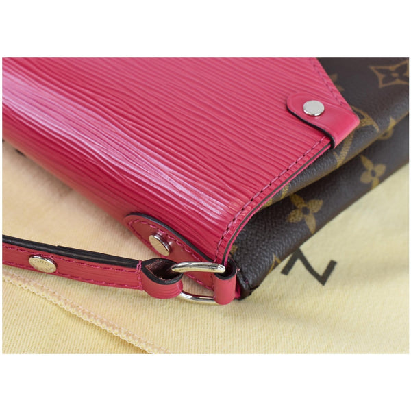 LOUIS VUITTON Saint Michel Monogram Epi Shoulder Bag Red