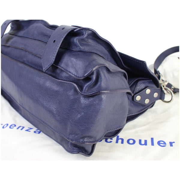 PROENZA SCHOULER Medium PS1 Leather Satchel Shoulder Bag Navy
