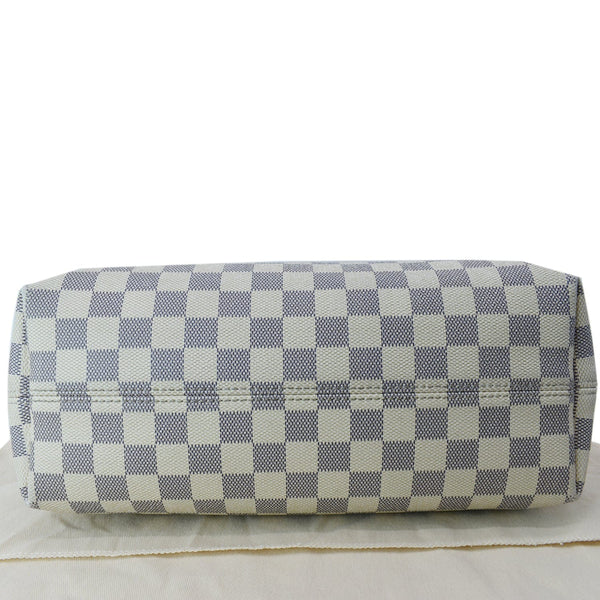 LOUIS VUITTON Graceful PM Damier Azur Shoulder Bag White