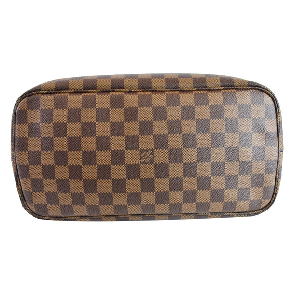 LOUIS VUITTON Neverfull MM Damier Ebene Brown Tote Shoulder Bag Brown