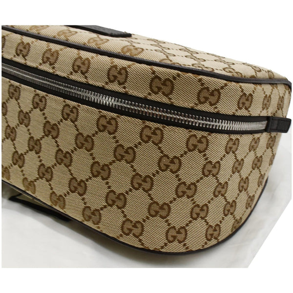 GUCCI Waist Pouch GG Canvas Belt Bag Beige 630915