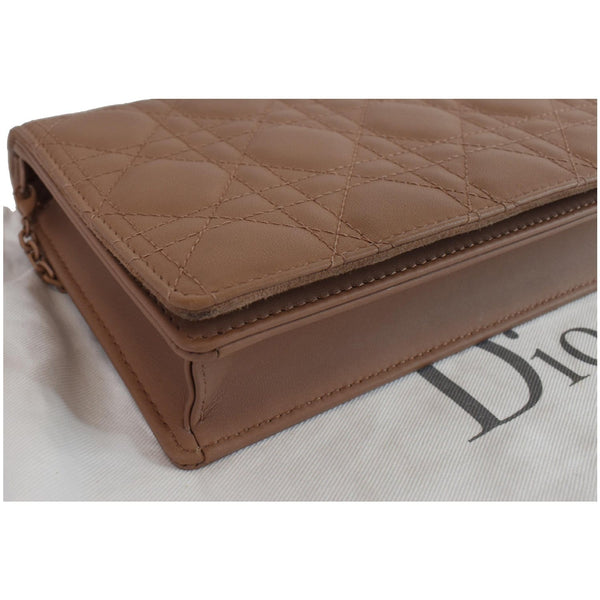 CHRISTIAN DIOR The Lady Dior Calfskin Chain Pouch Bag Blush Ultramatte - Final Sale
