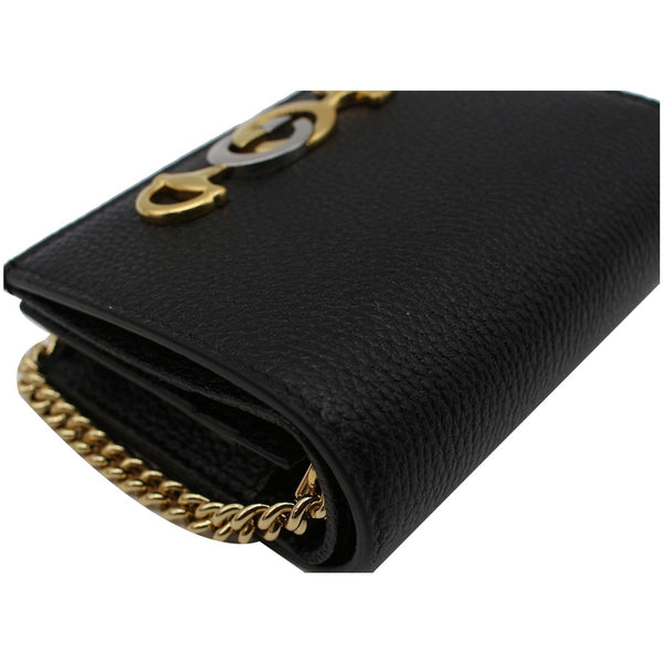 Gucci Zumi Mini Shoulder Chain Wallet Black - DDH