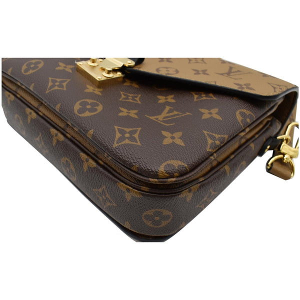 LOUIS VUITTON Metis Pochette Reverse Monogram Canvas Crossbody Bag Brown