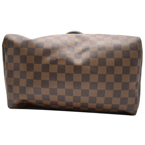 LOUIS VUITTON Speedy 30 Damier Ebene Satchel Bag Brown