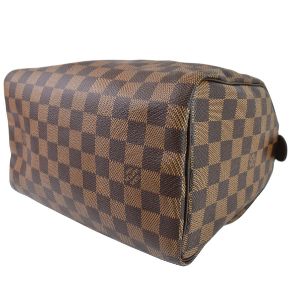 Louis Vuitton Speedy 25 Damier Ebene Satchel Bag focused view