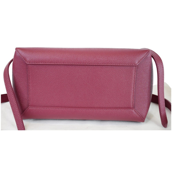 CELINE Micro Belt Grained Calfskin 2Way Shoulder Bag Ruby