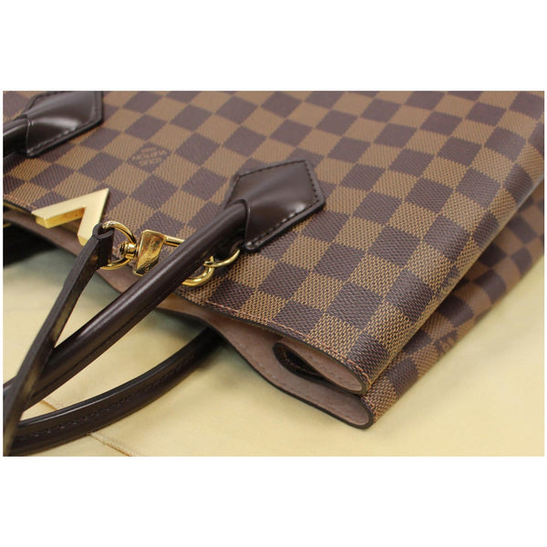 Louis Vuitton Kensington Damier Ebene Shoulder Bag Brown corner view