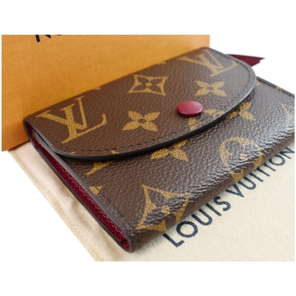 LOUIS VUITTON Rosalie Monogram Canvas Coin Purse Brown