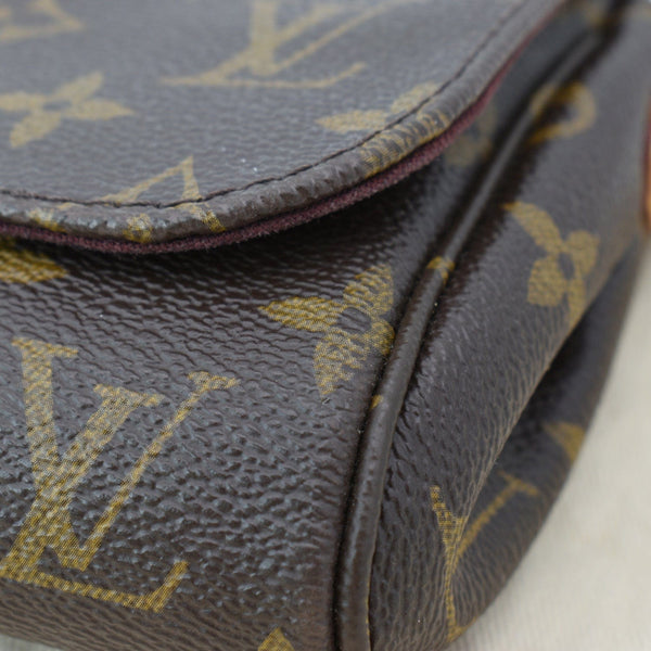 LOUIS VUITTON Favorite PM Monogram Canvas Crossbody Bag Brown