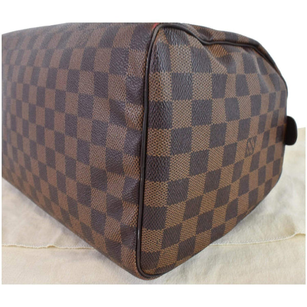 LOUIS VUITTON Speedy 30 Damier Ebene Satchel Bag Brown