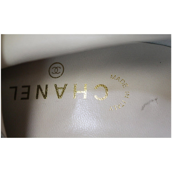 Chanel Ankle Leather Zip Boots Black - CHANEL Logo