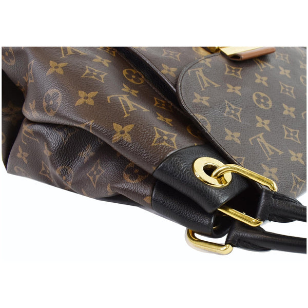 LOUIS VUITTON Olympe Monogram Canvas Satchel Shoulder Bag Black