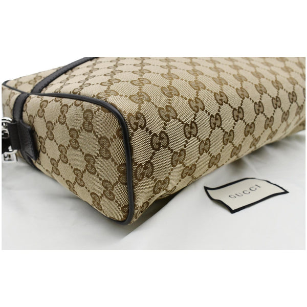 GUCCI GG Monogram Canvas Messenger Bag Dark Brown 449173