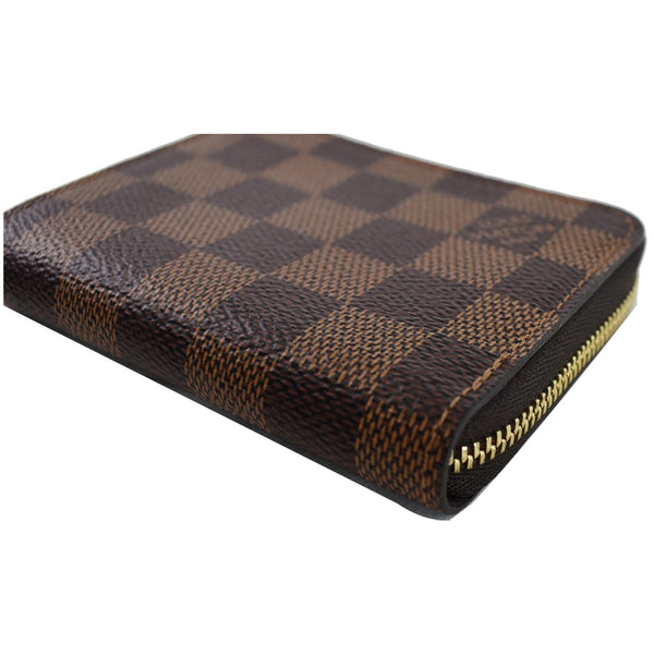 LOUIS VUITTON Damier Ebene Zippy Coin Purse Brown