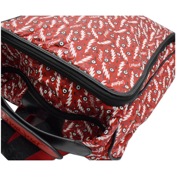CHRISTIAN LOUBOUTIN Graphic-Print Woven Backpack Red