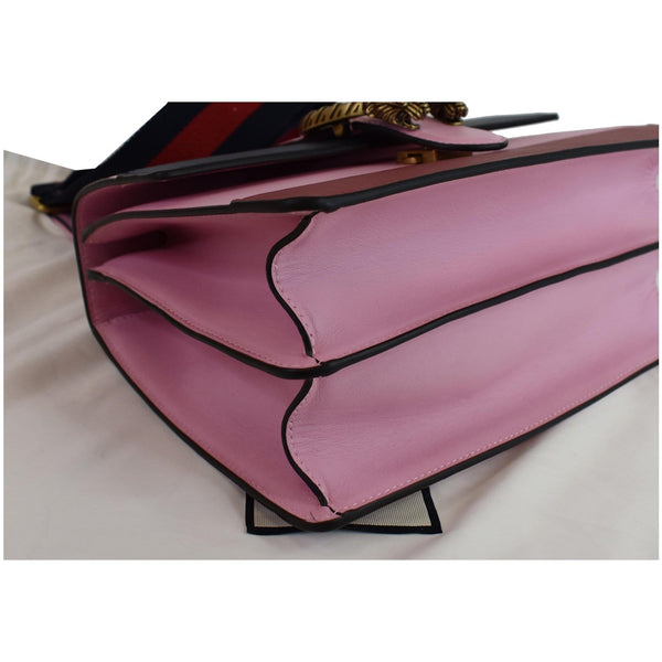 Gucci Dionysus Medium Leather Top Handle Bag pink