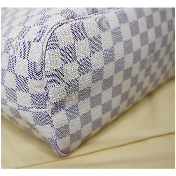 Blue LV Neverfull MM Damier Azur Tote Bag