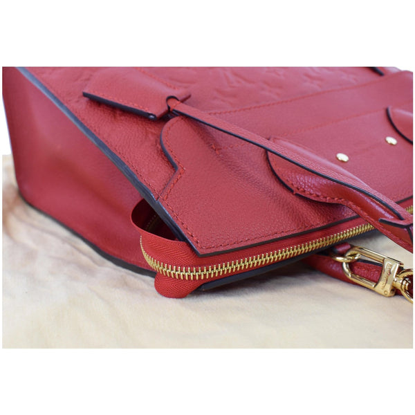 LOUIS VUITTON Pont Neuf Monogram Empreinte Leather Shoulder Bag Red