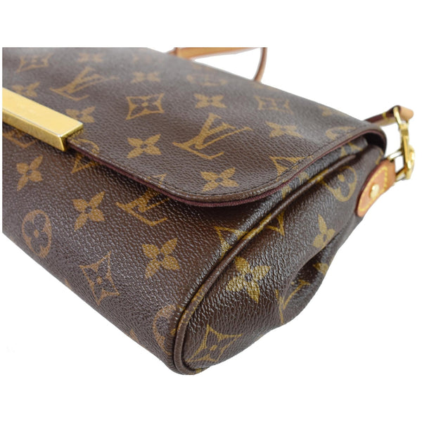 LOUIS VUITTON Favorite MM Monogram Canvas Crossbody Bag Brown