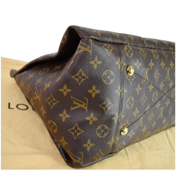 LOUIS VUITTON Artsy MM Monogram Canvas Shoulder Bag Brown