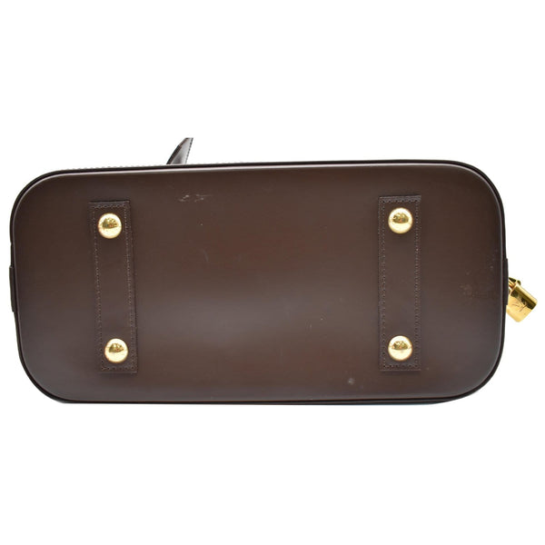 Louis Vuitton Alma Damier Ebene Satchel Bag Brown - DDH