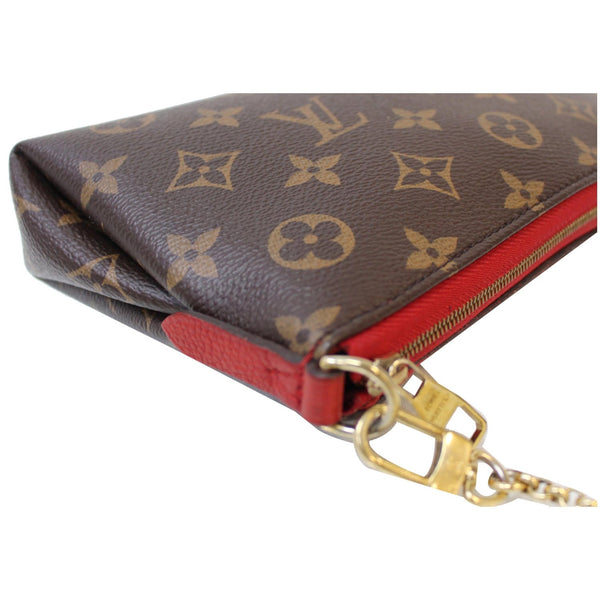 Louis Vuitton Pallas Clutch Monogram Canvas chain hardware