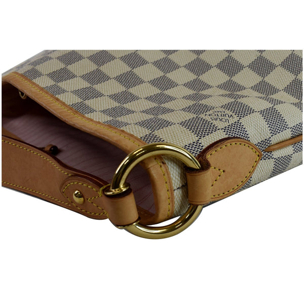 LOUIS VUITTON Delightful PM Damier Azur Shoulder Hobo Bag White