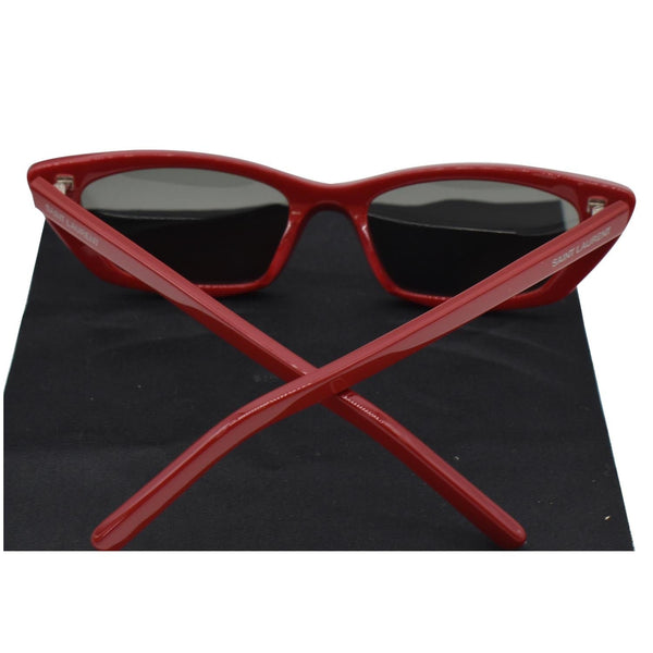 YVES SAINT LAURENT SL277 003 Red Sunglasses Gray Lens