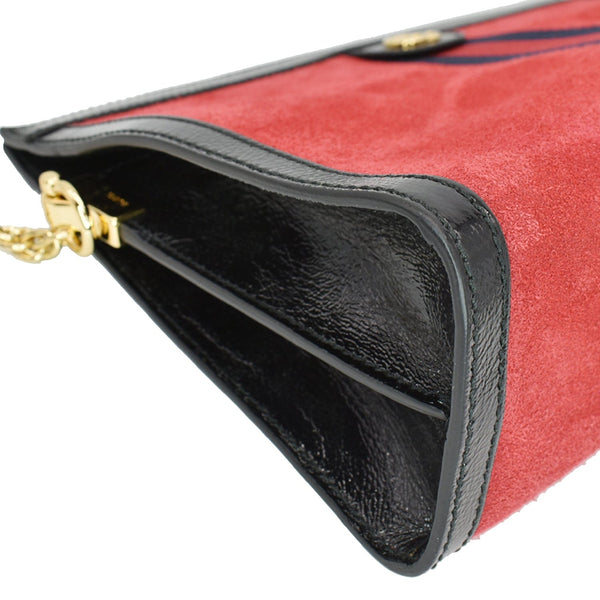 GUCCI Ophidia GG Medium Web Suede Leather Shoulder Bag Red 503876 - Hot Deals
