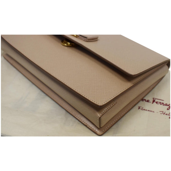 SALVATORE FERRAGAMO Large Vara Bow Leather Shoulder Bag