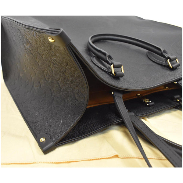LOUIS VUITTON Onthego GM Monogram Empreinte Shoulder Bag Black