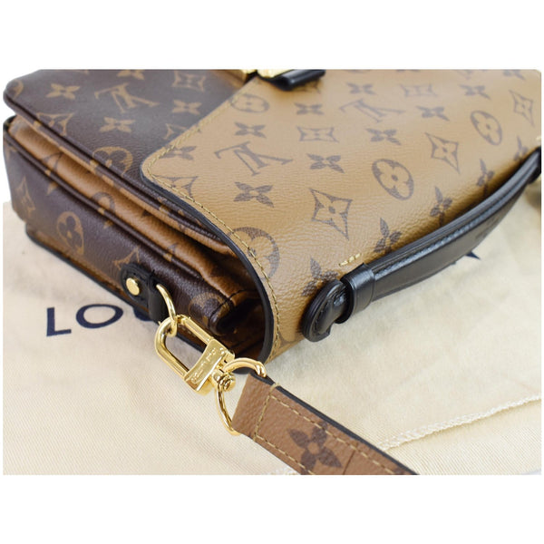 LOUIS VUITTON Metis Pochette Reverse Monogram Canvas Crossbody Bag Brown
