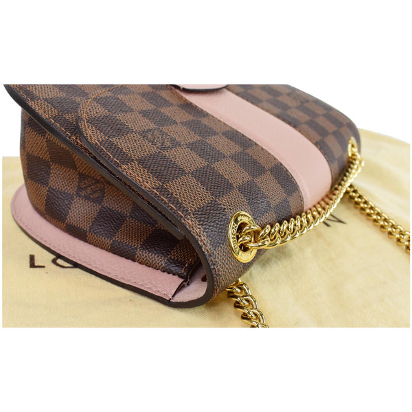 Louis Vuitton Wight Damier Ebene Crossbody Bag Magnolia - side close
